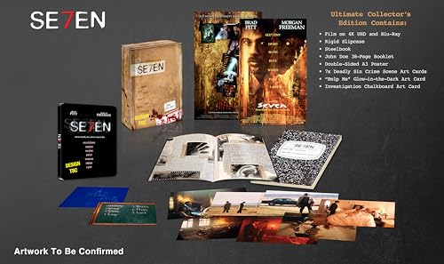 Se7en Ultimate Collector&#39;s Edition with Steelbook [4K Ultra HD] [1995] [Blu-ray] [2024] [Region Free]